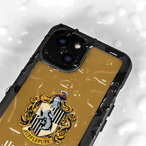 Wizarding World Harry Potter Hufflepuff House Crest iPhone 15 Plus Waterproof Case
